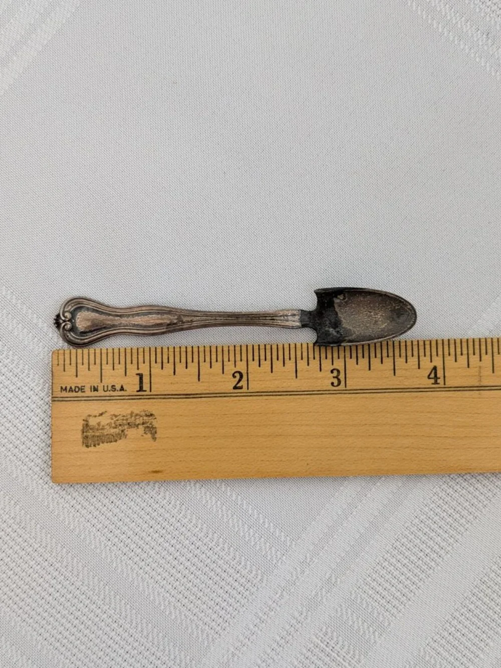 Sterling Silver Salt Spoon | Mechanics Sterling Co Early 20th Century